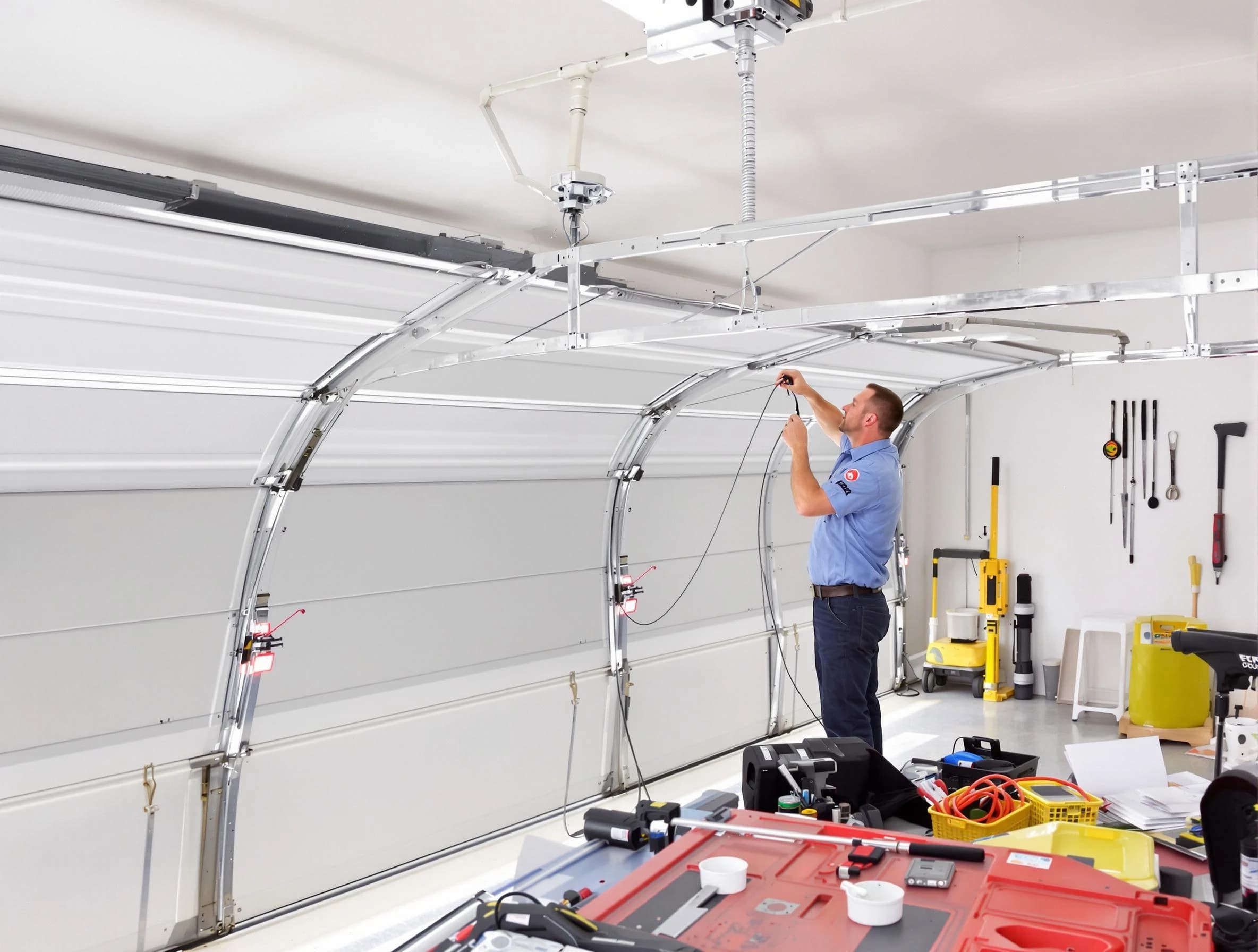 Garage door cable repair service by Revere Garage Door Repair in Revere
