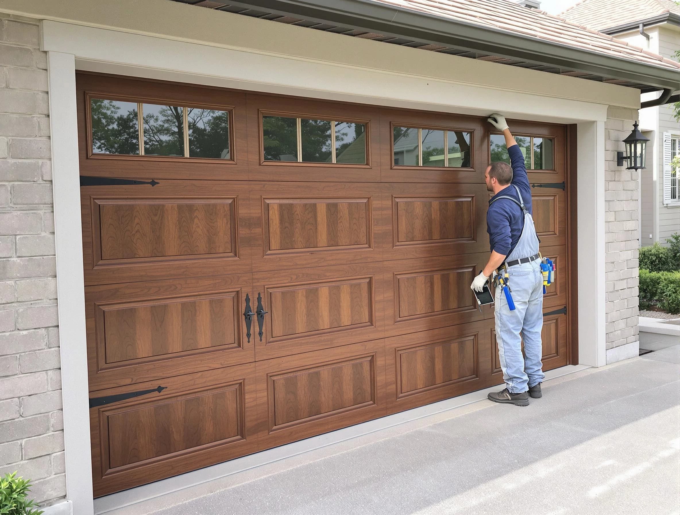 Custom garage door showcase by Revere Garage Door Repair in Revere