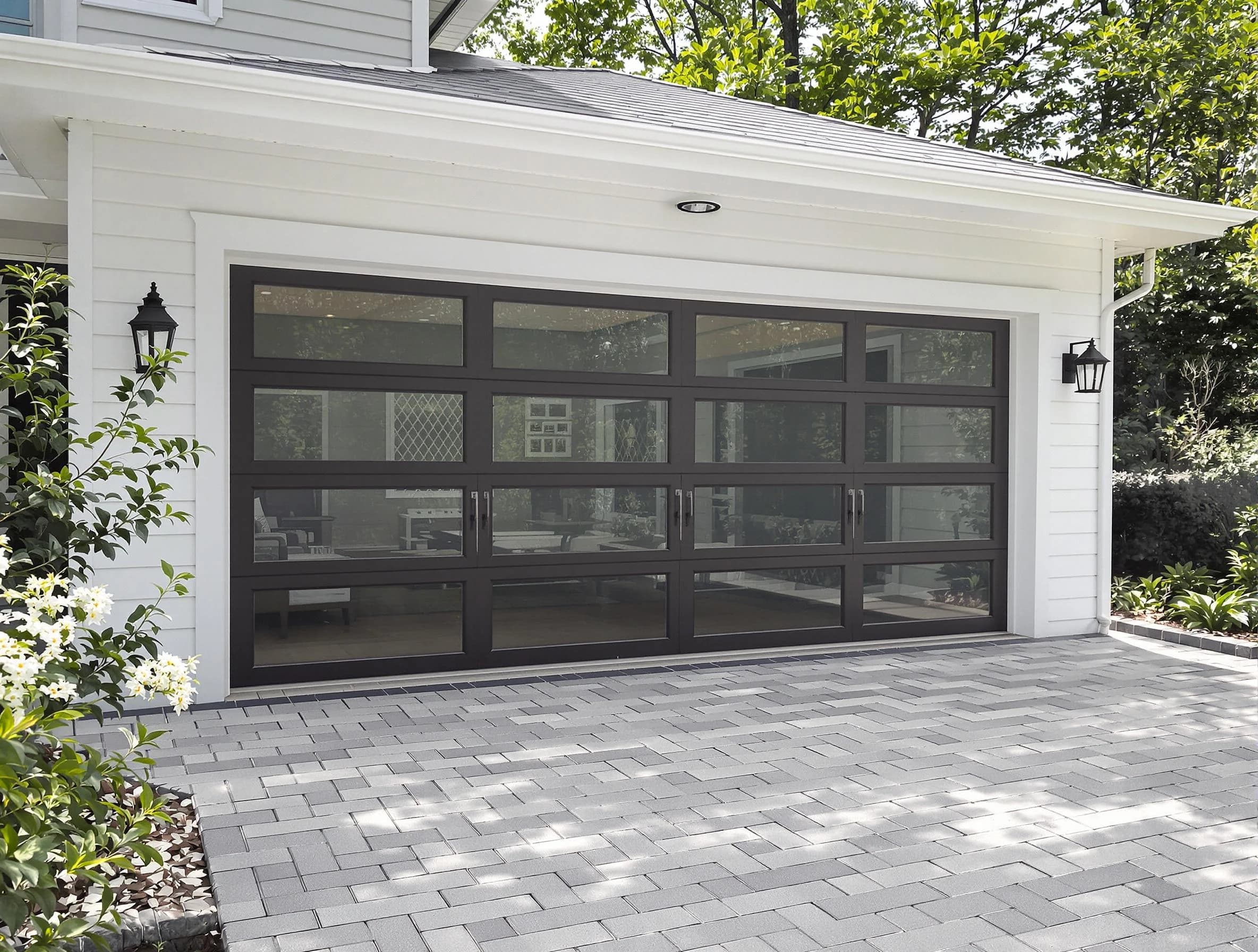 Revere Garage Door Repair design specialist presenting custom garage door options to Revere homeowner