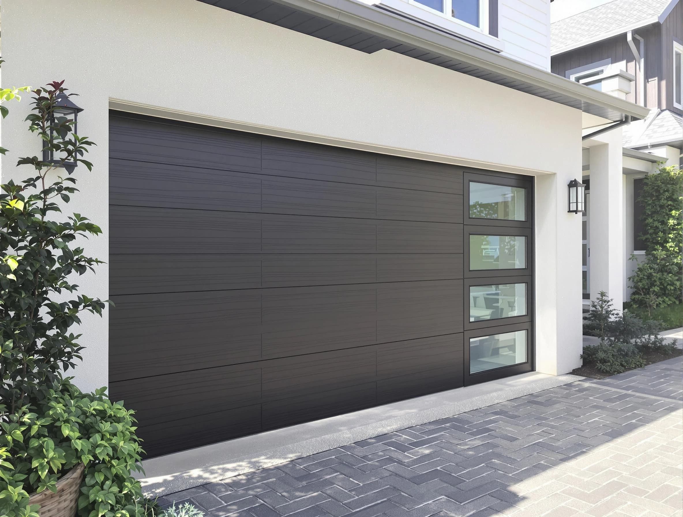 Custom garage door installation by Revere Garage Door Repair in Revere