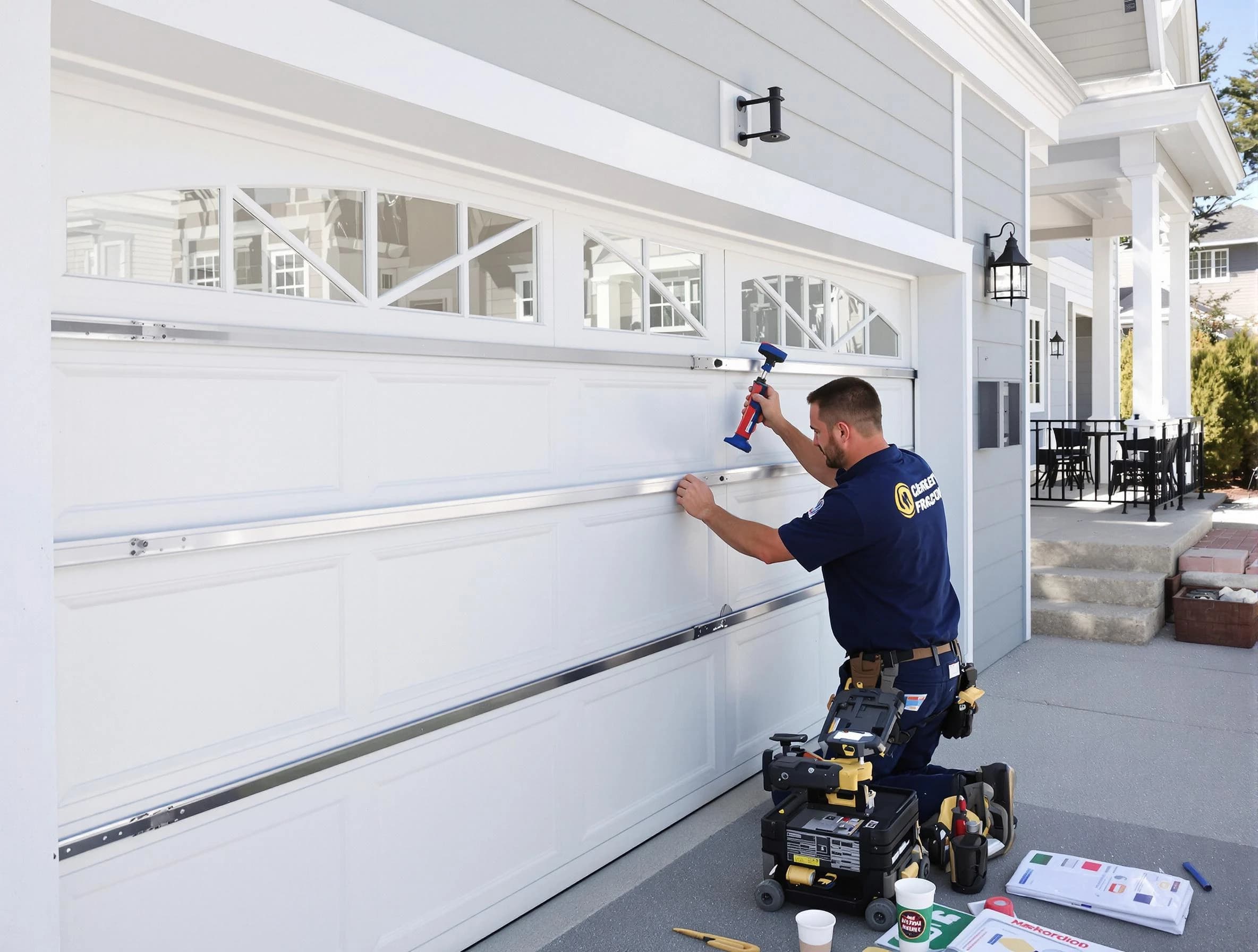 Professional garage door installation by Revere Garage Door Repair in Revere