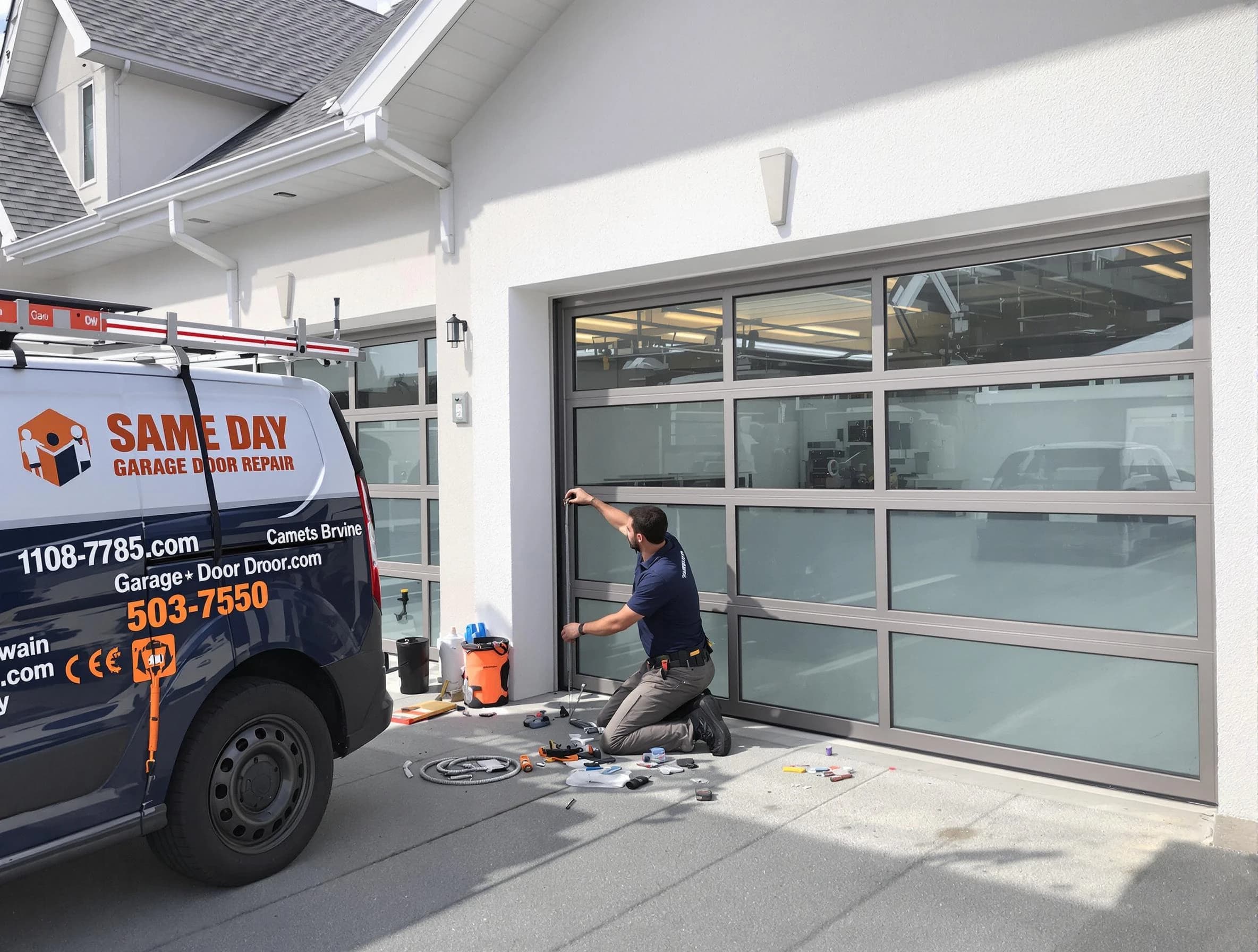 Same-day garage door repair service by Revere Garage Door Repair in Revere