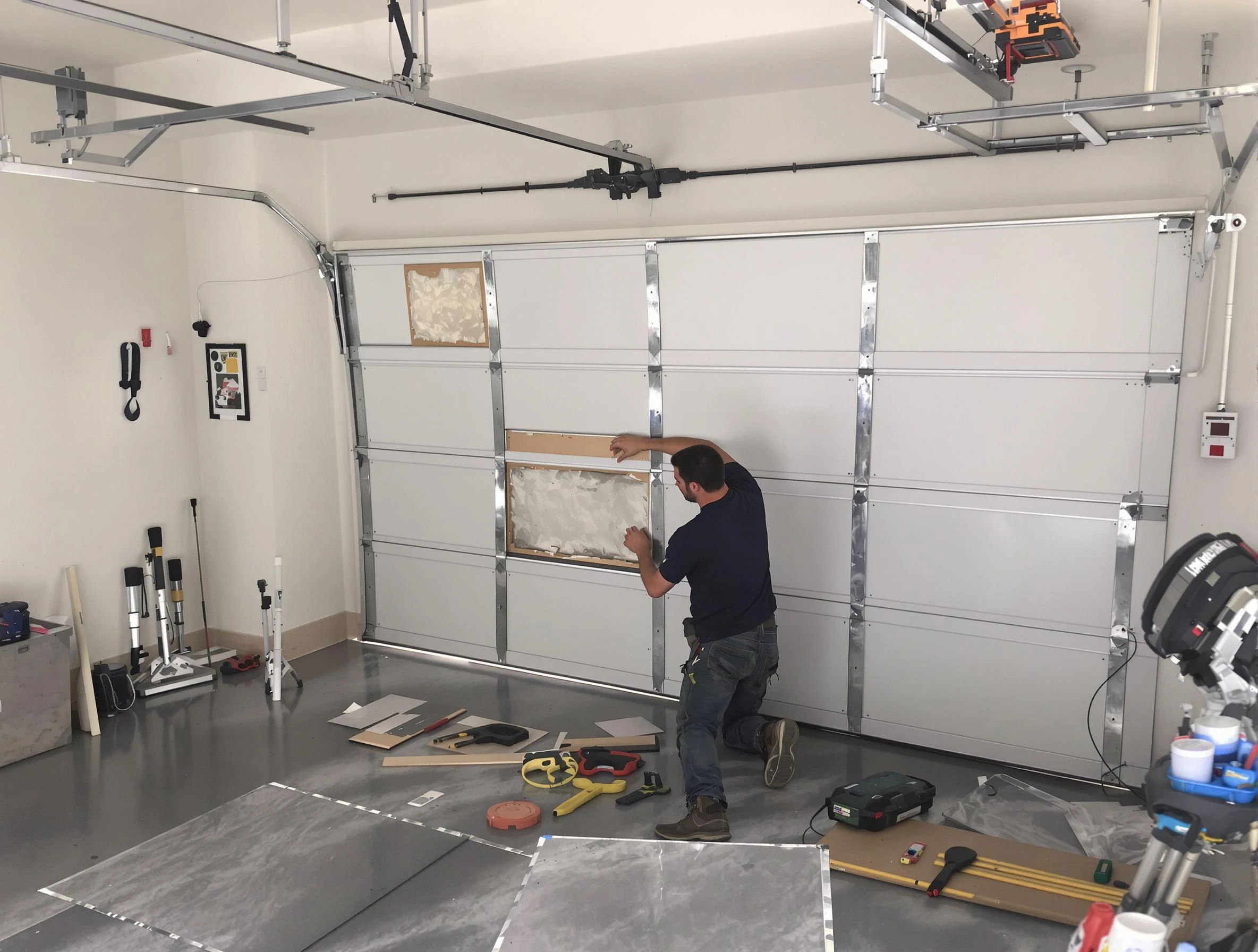 Garage Door Panel Repair in Revere