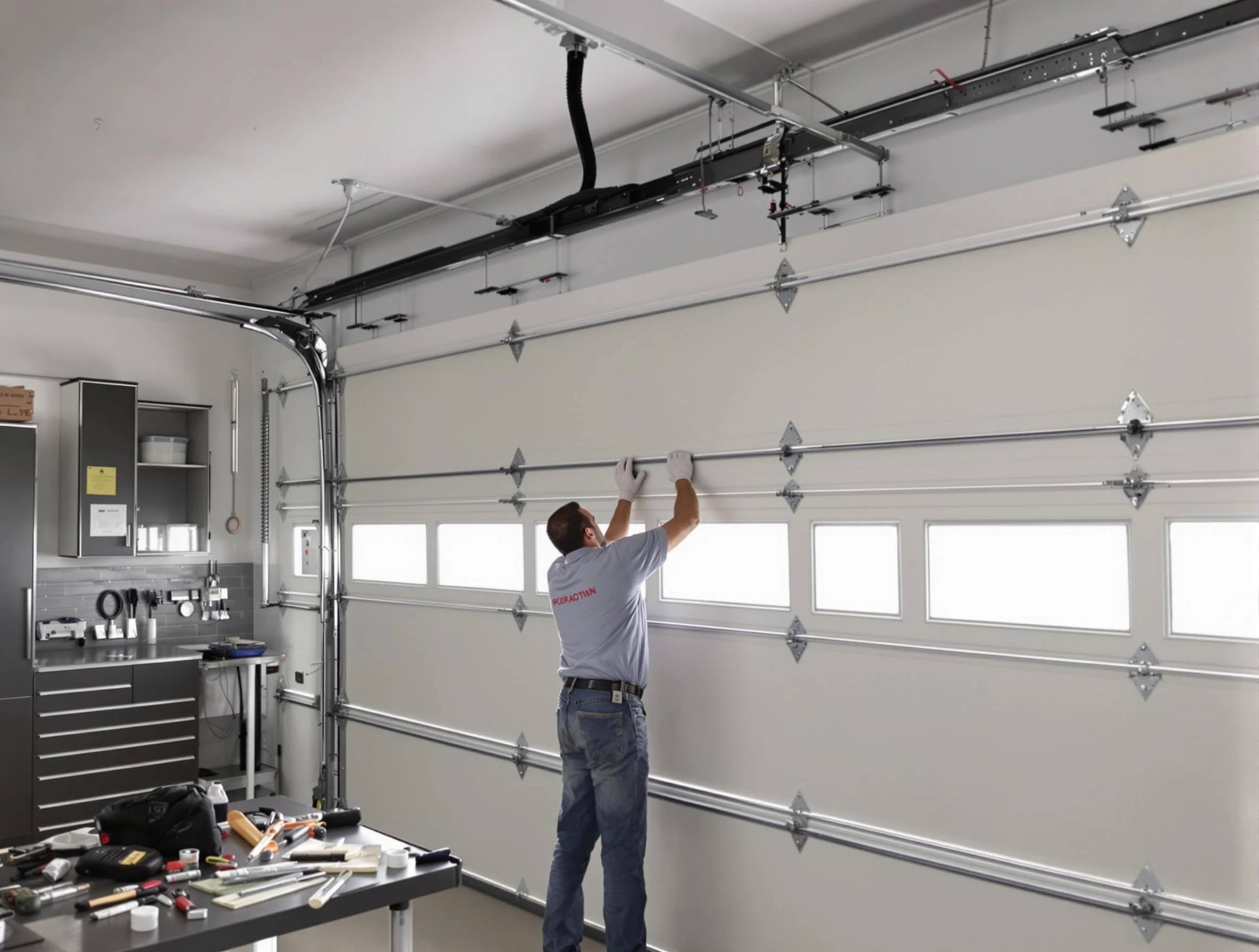 Garage Door Track Repair in Revere