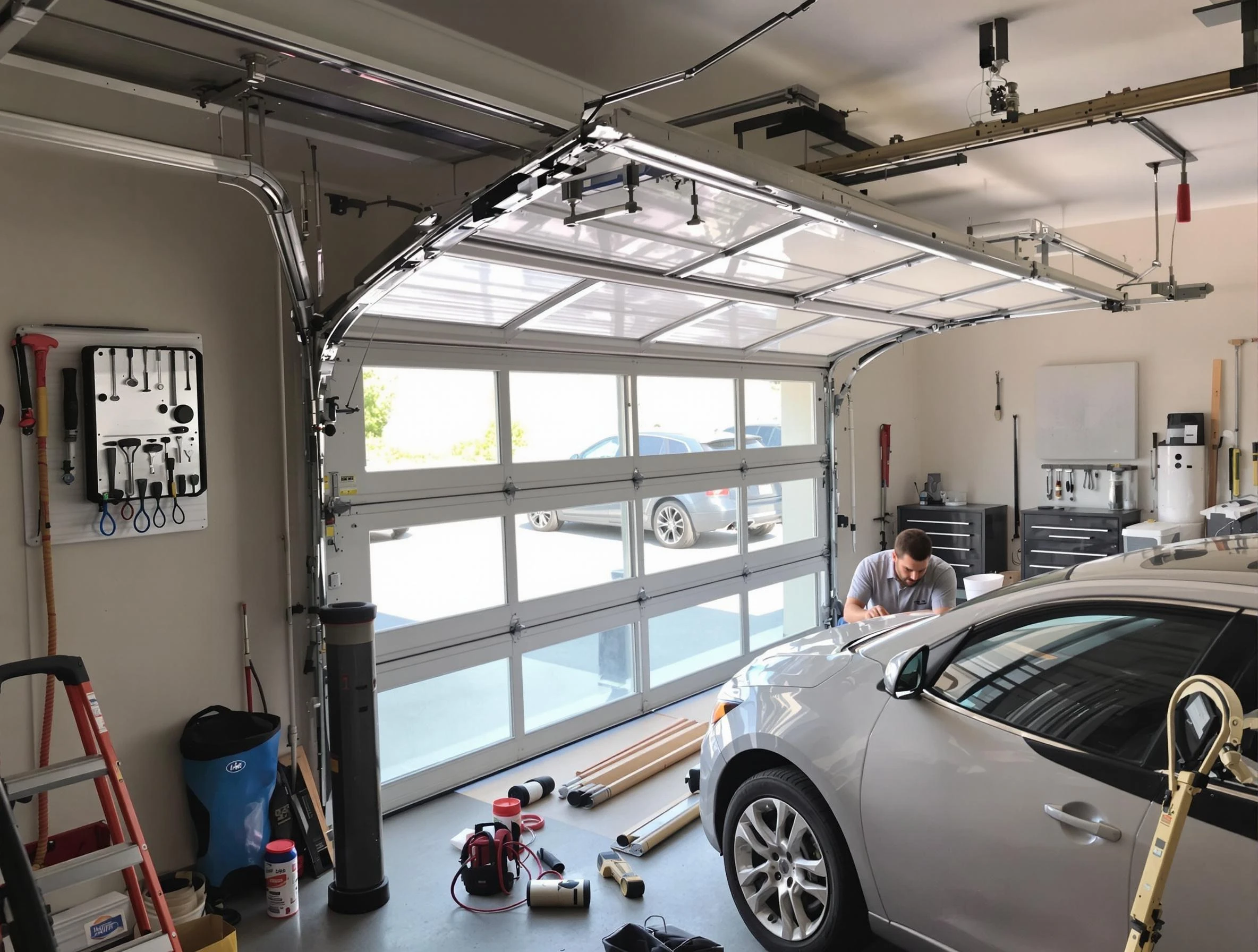 Garage door noise reduction service by Revere Garage Door Repair in Revere