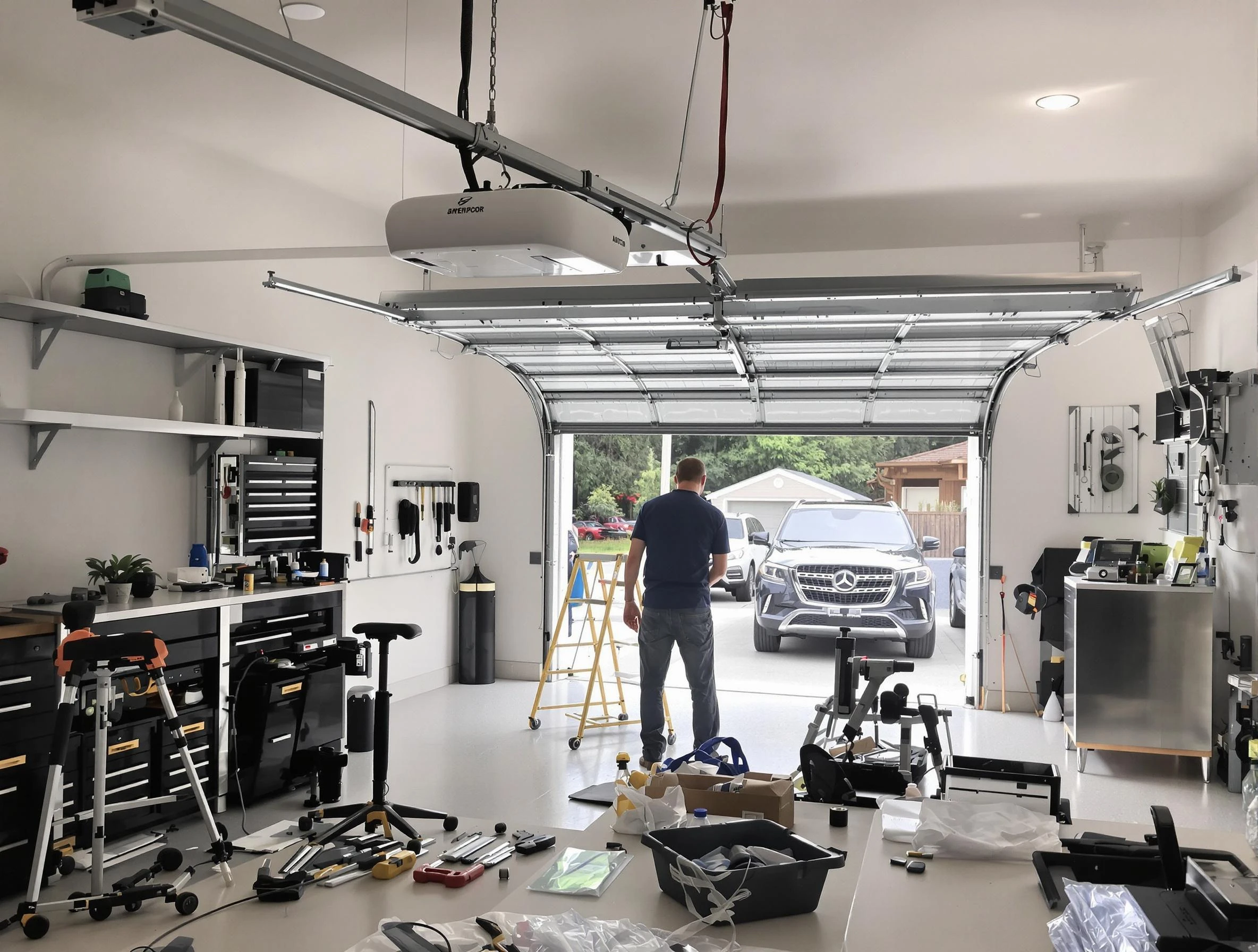 Garage door opener installation by Revere Garage Door Repair in Revere